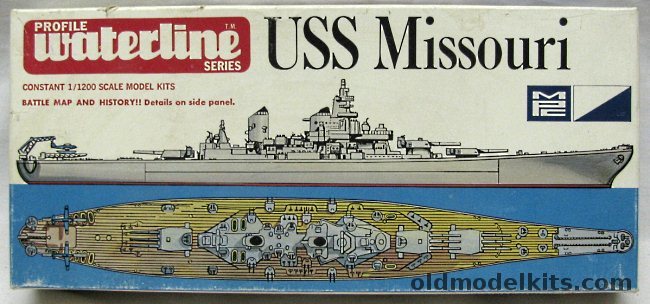 MPC 1/1200 USS Missouri Battleship - Profile Waterline Series, 2-4002-110 plastic model kit